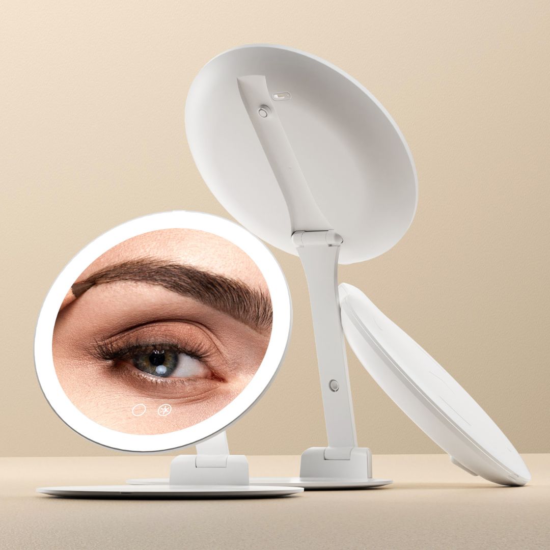 Abigail Travel Mirror with 10x Magnification