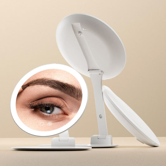 Abigail Travel Mirror with 10x Magnification